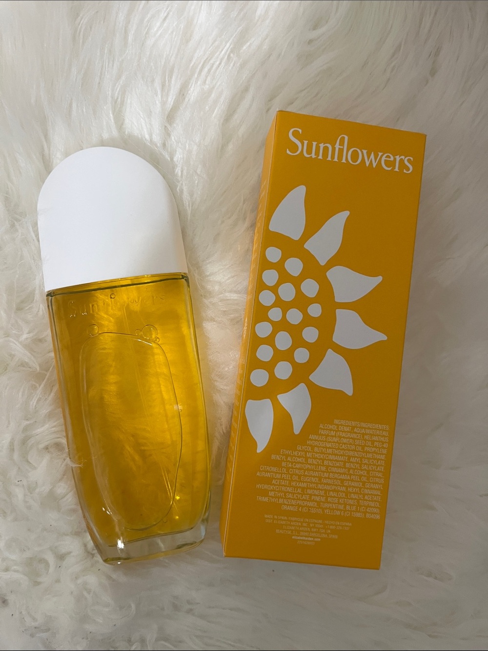 Elizabeth Arden Sunflowers Bath & Body Oil - Yellow & White